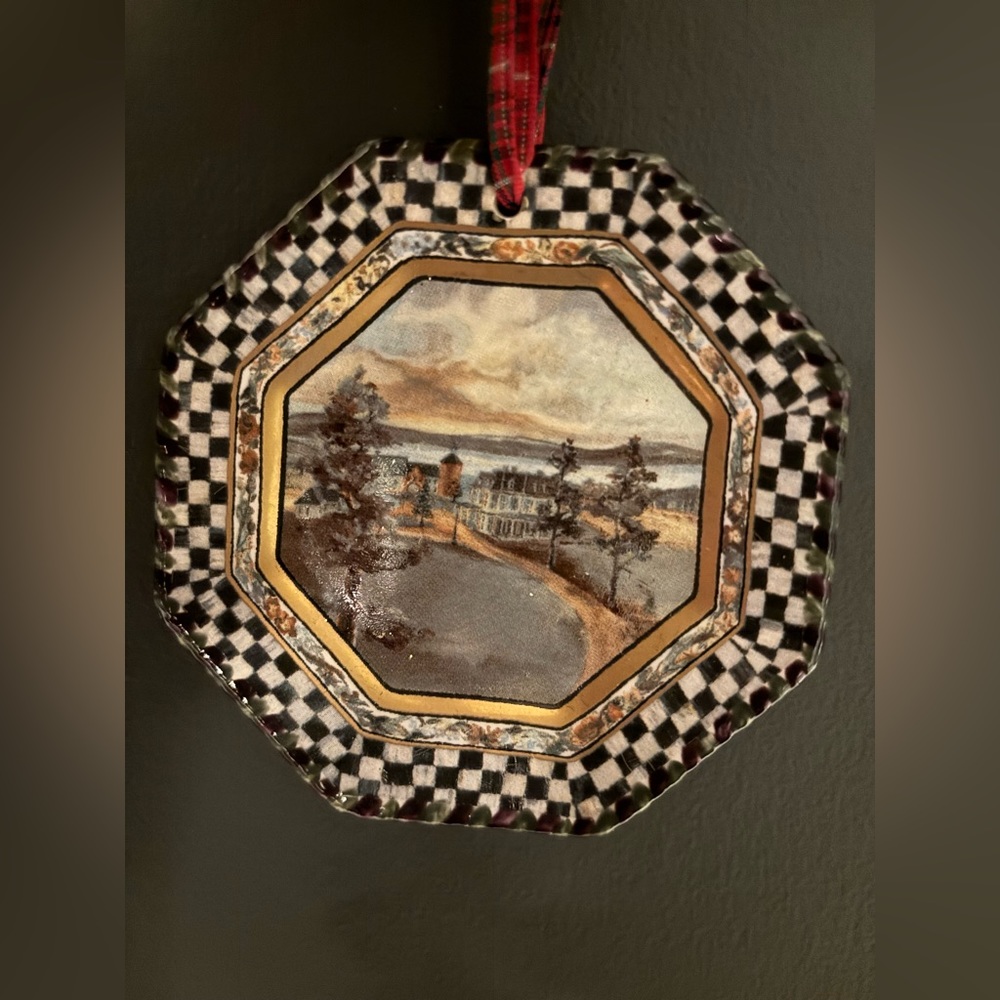Mackenzie Childs Maclachlan plate ornament